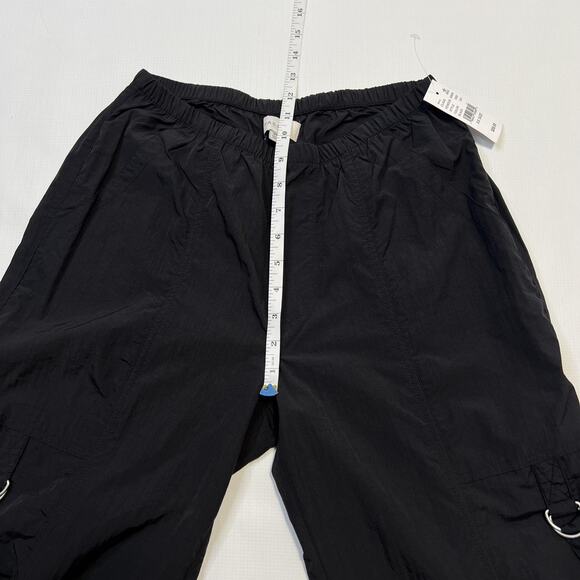 Pacsun Pants Womens XS Black Cargo Streetwear Elastic Waist Utility Pockets New - Picture 9 of 12